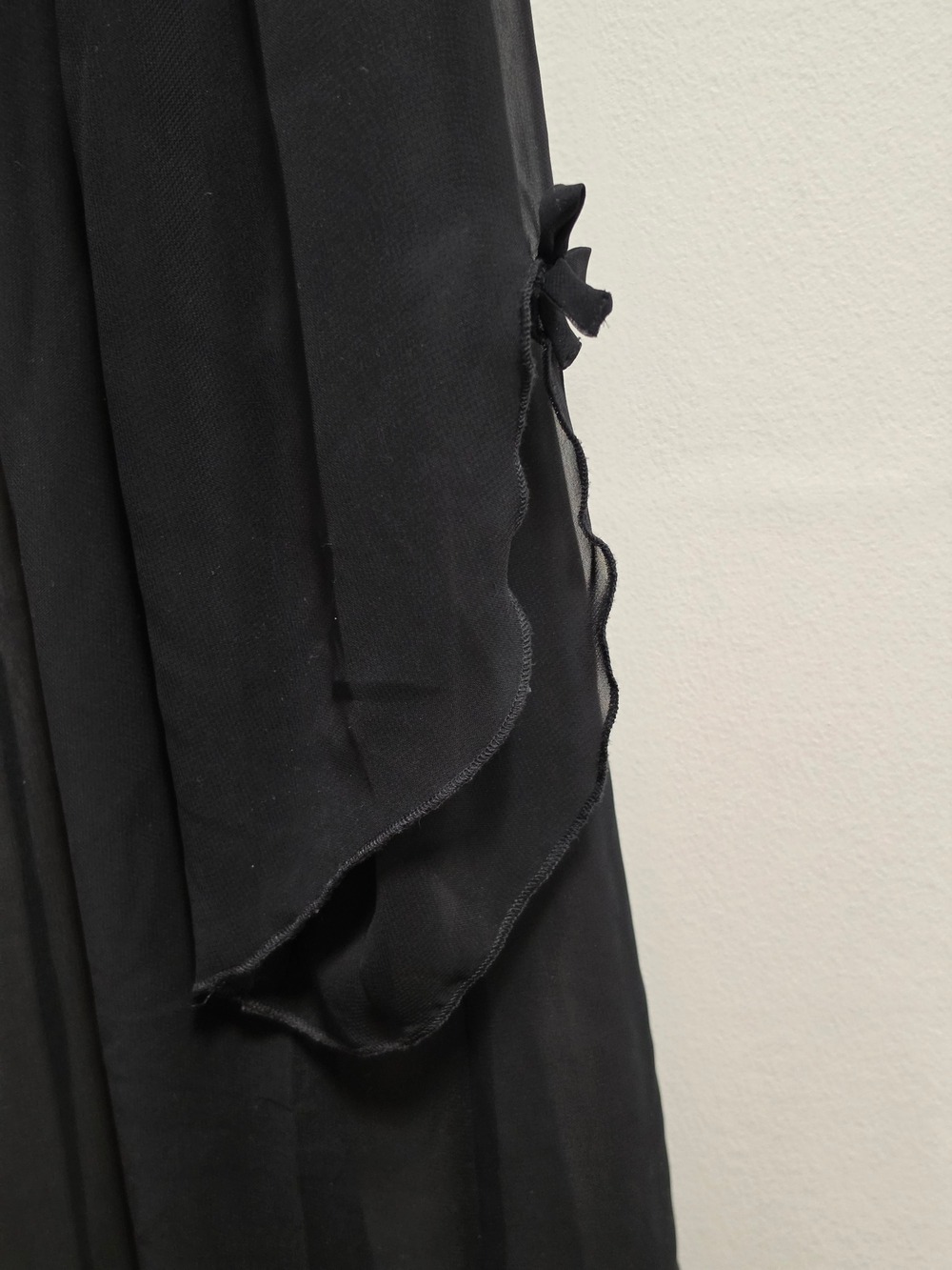 Versailles Sheer Black Long Robe Cover-Up - Picture 3 of 9